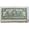 Image 2 : Bank of Canada $1 Bills 1937 (2 Consecutive) : OSBOURNE/TOWERS #EA9335208-5209