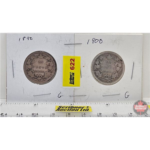 Canada Twenty Five Cent (2): 1890; 1900