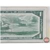 Image 5 : Canada $1 Bill 1954DF "Devil's Face" : Beattie/Coyne #LA3476260