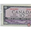 Image 3 : Canada $10 Bill 1954DF "Devil's Face" : Beattie/Coyne #HD6314460