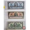 Image 2 : Bank of Canada Bills 1937 (6) : - $1 Bill Coyne/Towers #UN2258710 - $2 Bill Gordon/Towers #NB5320316