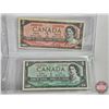 Image 10 : Canada Bills 1954 Series (8) :  - $1000 : Lawson/Bouey #AK1758137 - $100 : Beattie/Rasminsky #BJ1944