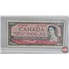 Image 3 : Canada Bills 1954 Series (8) :  - $1000 : Lawson/Bouey #AK1758137 - $100 : Beattie/Rasminsky #BJ1944