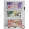 Image 5 : Canada Bills ~ Collector Combo (3): - $50 Bill : Jenkins/Dodge #FMI9594614 - $20 Bill : Jenkins/Dodg