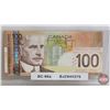 Image 2 : Canada $100 Bills 2004 (2): - Jenkins/Dodge #BJZ8411375 - Jenkins/Dodge #BKM5150348