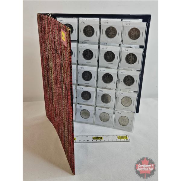Canada Fifty Cent Collection (Binder Lot) (43 Coins) :  1968; 1969; 1970; 1971; 1973; 1974; 1975; 19