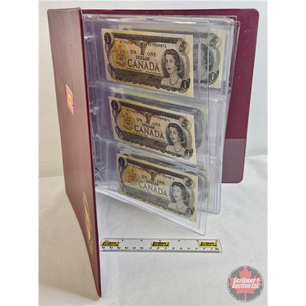 Canada $1 Bills 1973 (27 Consecutive) : Crow/Bouey #BFF9694873-4899