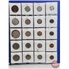 Image 2 : Foreign Coin Collection (Binder Lot) (60 Coins) : Large Variety Incl: Italy; England; Singapore; Mex