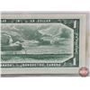 Image 6 : Mismatched Serial Numbers : Canada $1 Bill 1954 : Beattie/Rasminsky  (Left : S/N# HO3272151) (Right 