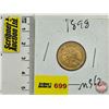 Image 1 : Russia 5 Roubles 1898 : Nicholas II  (Gold .900)