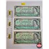 Image 1 : Canada $1 Bills 1967 (3) : Centennial : Beattie/Coyne # 1867 1967