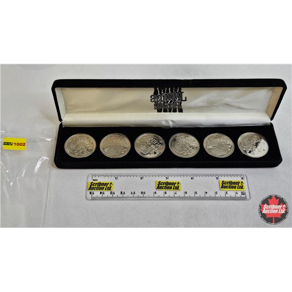 Animal Skins.....the Wild Wagering way to Play Golf!  Game includes 6 finely minted nickel plated ga