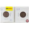 Image 2 : Canada One Cent (4): 1938; 1939; 1940; 1941