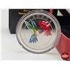 Image 2 : RCM Canada 2007 : Ruby-Throated Hummingbird : 25-Cent Coin (COA #9323)