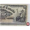 Image 3 : Dominion of Canada Twenty Five Cent 1900 "Shinplaster" : Boville