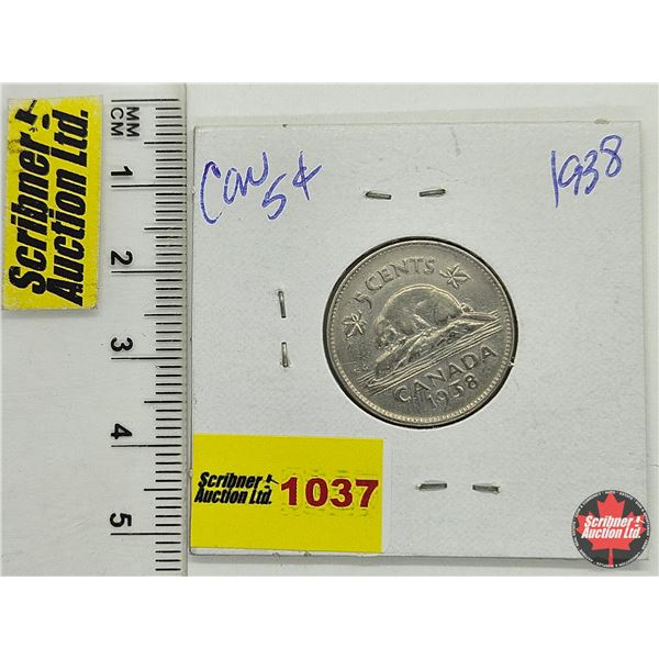 Canada Five Cent 1938