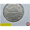 Image 3 : Canada Five Cent 1947 Dot