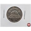 Image 2 : Canada Five Cent 1957 (2) : Reg ; Bug Tail
