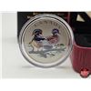 Image 2 : RCM Canada 2013 : Wood Duck : 25-Cent Coloured Coin (COA #11062)