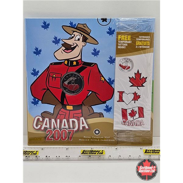 RCM Canada 2007 RCMP Coin & Temp Tattoo Collector Pack (Unopened)