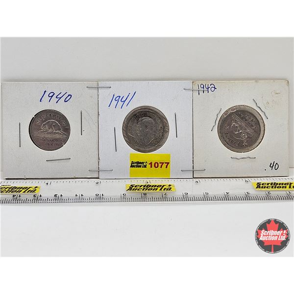 Canada Five Cent (3): 1940; 1941; 1942