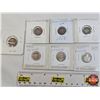 Image 6 : Newfoundland Coins / Stamps (11 Coins & 7 Stamps) : - One Cent 1942 + 1¢ Stamp + 2¢ Stamp + 4¢ Stamp