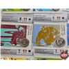 Image 5 : Vancouver 2010 Olympic Winter Games : Coin Sport Cards/Coin Collection (12 Cards) in Collector Tin