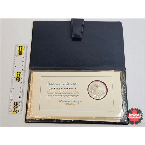 Franklin Mint : Christmas in Bethlehem 1975 (COA : Sterling Silver)