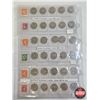 Image 4 : Canada King George Five Cent Coin & Stamp Collection (82 Coins + 14 Stamps) (Intermittent Coins 1937