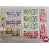 Image 1 : Canada Bills "Bird Series" (9): - $5 Bill : Bonin/Thiessen #GPK3373565 - $10 Bill : Knight/Thiessen 