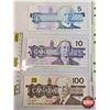 Image 2 : Canada Bills "Bird Series" (9): - $5 Bill : Bonin/Thiessen #GPK3373565 - $10 Bill : Knight/Thiessen 