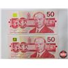 Image 5 : Canada Bills "Bird Series" (9): - $5 Bill : Bonin/Thiessen #GPK3373565 - $10 Bill : Knight/Thiessen 