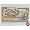 Image 3 : Dominion of Canada Twenty Five Cent (3) "Shinplaster" - 1900 : Boville - 1900 : Boville - 1923 : McC