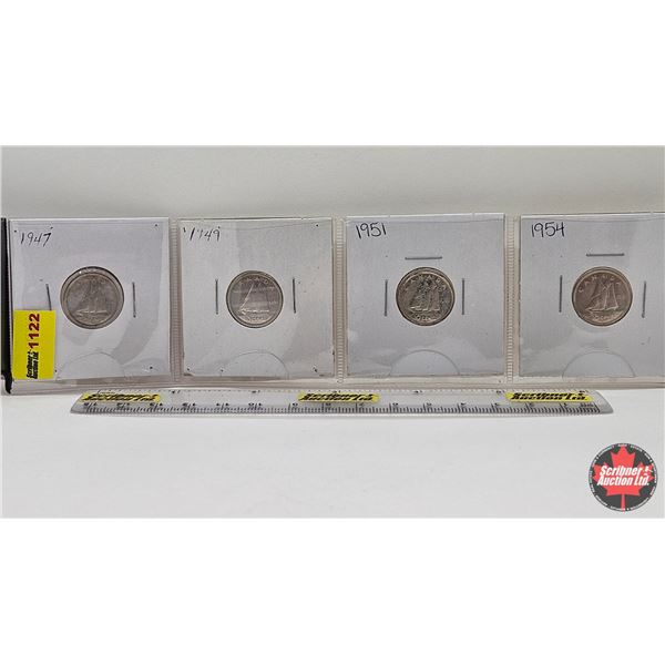 Canada Ten Cent (4) : 1947; 1949; 1951; 1954