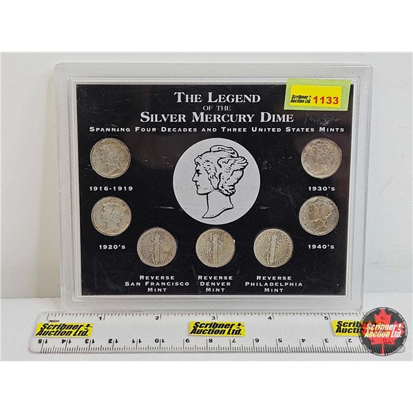 USA The Legend of the Silver Mercury Dime : 7-Coin Set