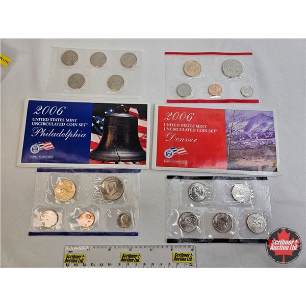 United States Mint 2006 Uncirculated Coin Sets (Denver & Philadelphia)