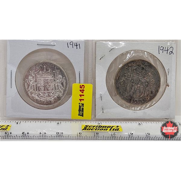 Canada Fifty Cent (2) : 1941; 1942