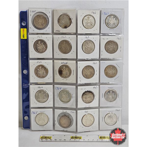 Canada Fifty Cent (20) : 1960; 1962; 1962; 1963; 1963; 1963; 1963; 1963; 1964; 1964; 1964; 1964; 196