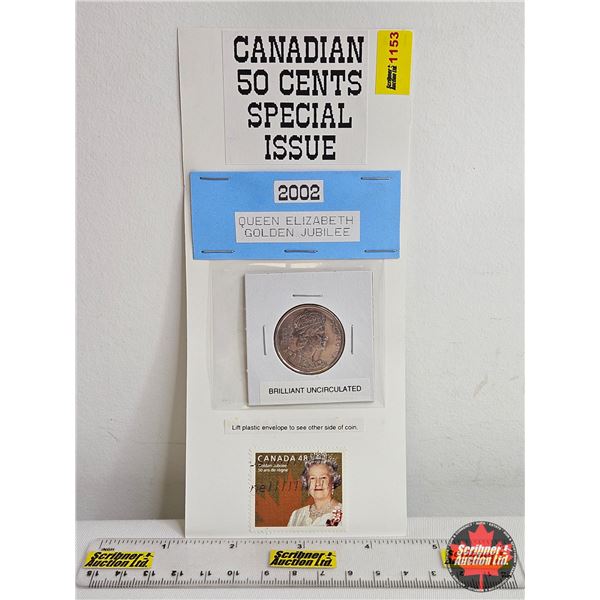 Canada Collector Combo: 1952-2002 Fifty Cent Coin & 48¢ Stamp