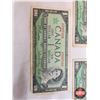 Image 4 : Canada $1 Bills 1967 (5) :  - Beattie/Rasminsky #KP2039681 - Beattie/Rasminsky #KP8952357 - Beattie/
