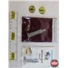 Image 1 : Collector Combo (Wainwright / Hughenden) (4): - Town of Wainwright Pin - Wainwright Clock Tower Pend