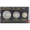 Image 2 : Canada Centennial Year Coins 1867-1967 Six-Coin Uncirculated Set