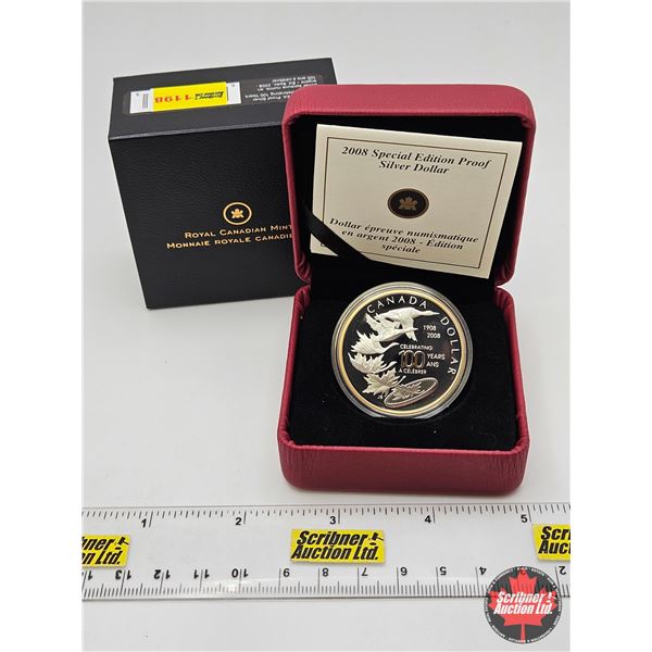 RCM Canada 2008 Special Edition Proof : Silver Dollar (COA #12430) (92.5%)