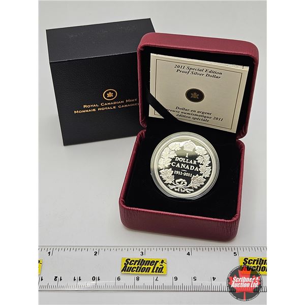 RCM Canada 2011 : Special Edition Proof Silver Dollar (COA #13110) (92.5%)