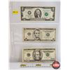 Image 1 : USA Bills (3) : - 2003 $2 : #I01168643A - 2003 $5 : #DL52408073C -1996 $20 : #AF89647507H