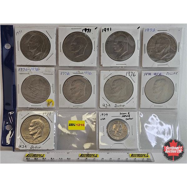 USA Dollars (10) : 1971; 1971; 1971; 1972; 1976; 1976; 1976; 1976; 1977; 1979