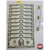 Image 1 : USA $2 Bills (10 Consecutive) : 2003 : #I19062714B - I19062723B