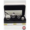 Image 1 : RCM 2004 : Fine Silver Coin Set : The Arctic Fox One Ounce ; 1/2 Ounce 1/4 Ounce; 1/10 Ounce (COA #0