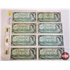 Image 1 : Canada $1 Bills 1967 (8) :  - Beattie/Rasminsky #GP5115422 - Beattie/Rasminsky #GP5191200 - Beattie/