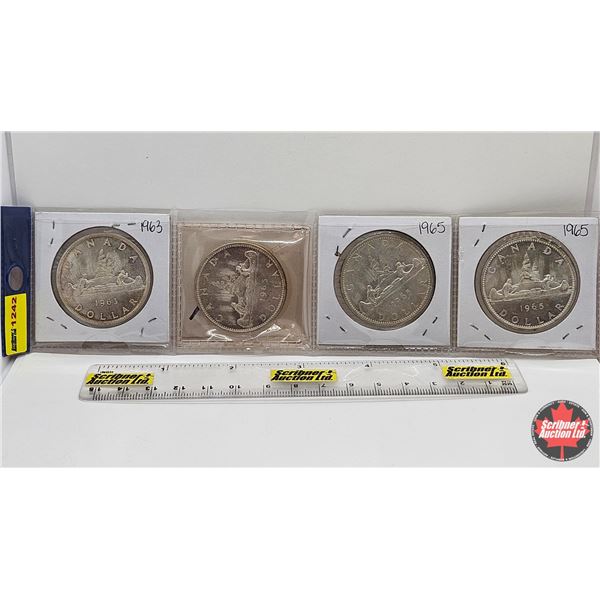 Canada Dollar (4): 1963; 1965; 1965; 1965